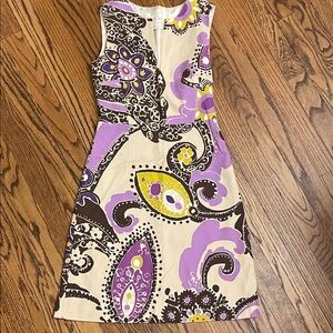 Kate Spade Purple and Tan Dress